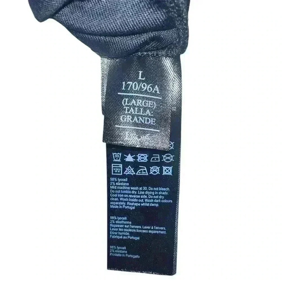 ALLSAINTS black  long sleeve sz L round Neck Minimalist Monochrome Casual - Picture 4 of 5